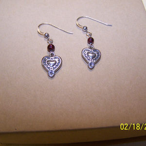 Silpada Heart Sterling Earrings W0953